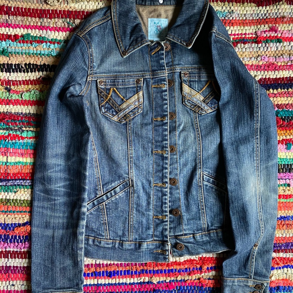 Vintage Anchor blue jean jacket